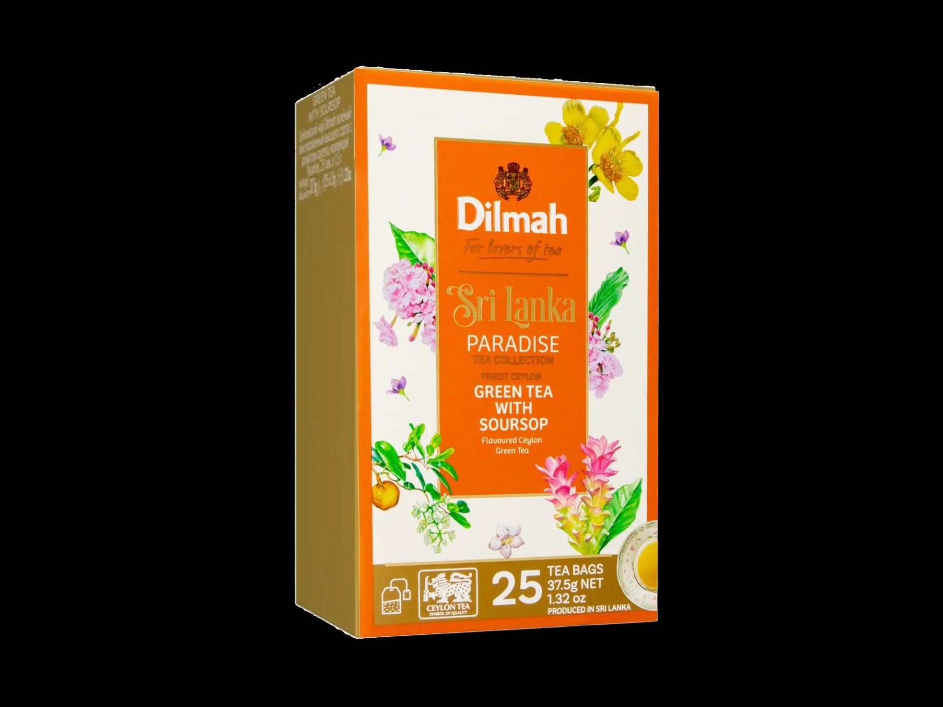 Dilmah Paradise Ceylon Green Tea With Soursop - 25 Tea Bags
