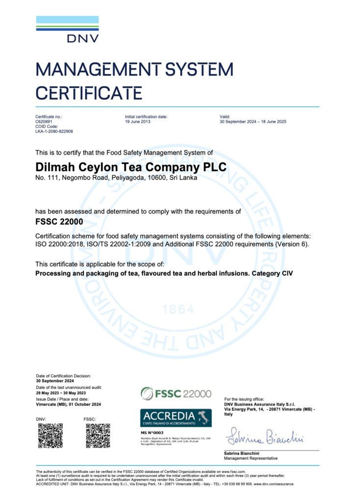FSSC 22000 DCTC